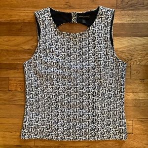 Black and White Banana Republic Shell Top